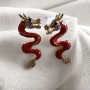 Сережки у китайському стилі "Яскравий дракон"